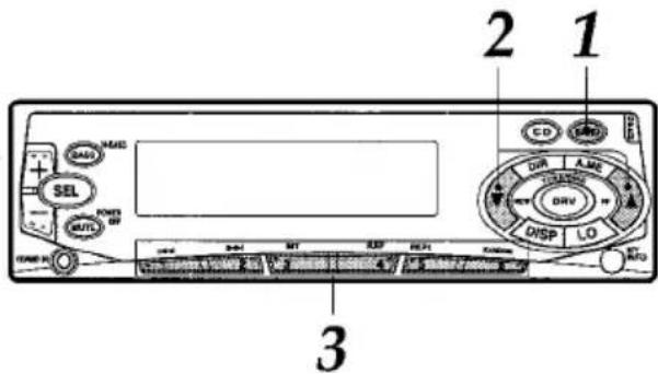 AIWA CTFX719 - Préréglage manuel de stations - 1