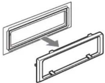 AIWA CDCX504MP - Extraiga el marco de protección. - 2