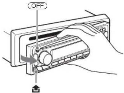 AIWA CDCX504MP - Para extraer el panel frontal - 1