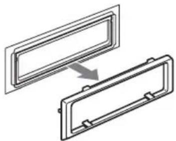 AIWA CDCX504MP - Retirez le cadre de protection. - 2