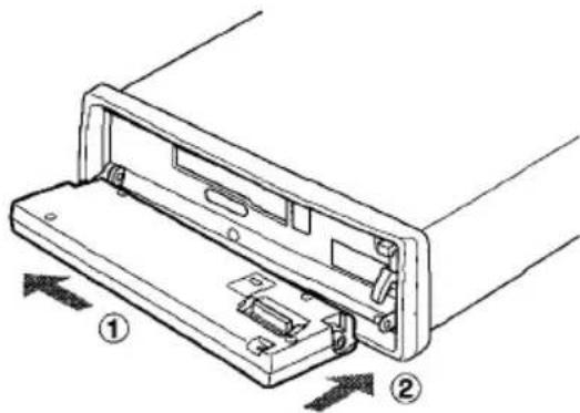 AIWA CTFX719M - Fixation du panneau avant - 1