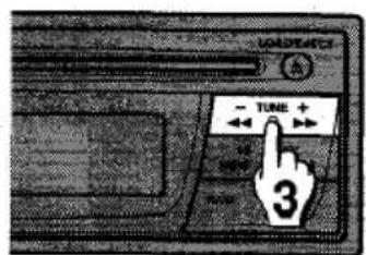 AIWA CDCX10 - Oprima el botón de banda BAND para selección la banda deseada de entre FM1, FM2, FM3 y AM. - 1