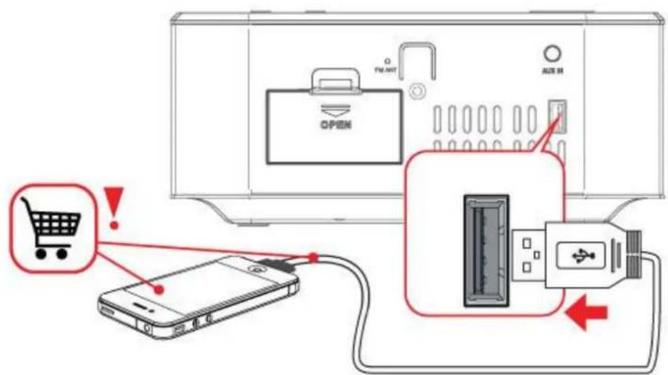 AKAI AWS80 - Connexion USB pour charger un apparéil - 1