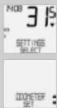 VDO X10W - Setting the total kilometres - 1