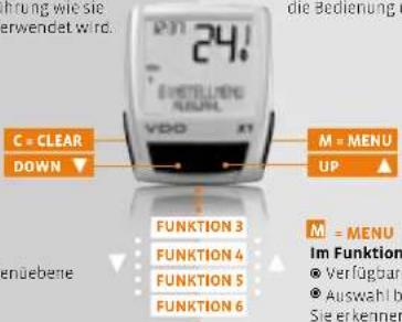 VDO X10W - Bedienung - 1