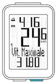 VDO M4 WR - Vitesse maximale - 1