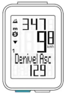 VDO M4 WR - Dénivelé en montée - 1