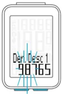 VDO M4 WR - Réglages - valeurs totales / dénivelé en descente - 1