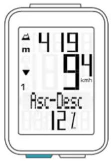 VDO M4 WR - Montée/descente actuelle - 1