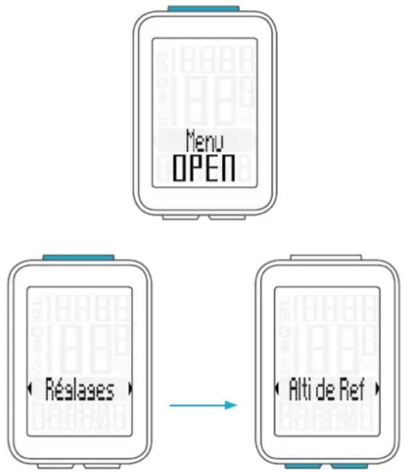 VDO M4 WR - Comment régler les altitudes de départ ? - 1