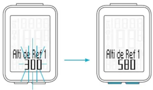 VDO M4 WR - Comment régler les altitudes de départ ? - 3