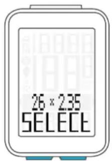 VDO M4 WR - Réglages - circonférence / taille des roues - 3