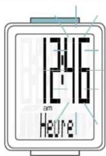 VDO M1 WR - Réglage pour le format "12 heures am/pm - 3