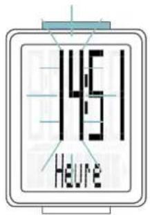 VDO M1 WR - Réglages - heure - 1