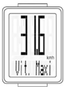 VDO M2 WR - Vitesse maximale - 5