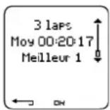 POLAR CS 600X - e. Temps intermédiaires - 1