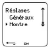 POLAR CS 600X - Réglages de la montre - 1