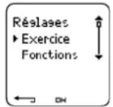 POLAR CS 600X - Types d'exercices - 1