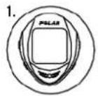 POLAR CS 400 - COMPOSANTS DU COMPTEUR CYCLE - 1