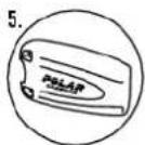 POLAR CS 400 - COMPOSANTS DU COMPTEUR CYCLE - 3