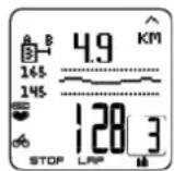 POLAR CS 400 - Données disponibles pendant l'exercice - 2
