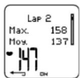 POLAR CS 400 - Nombre de temps intermédiaires enregistrés - 2
