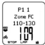 POLAR CS 400 - Données disponibles pendant l'exercice - 1