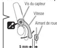 CAT EYE Strada CCRD400DW - Régler et fixer l'intervalle entre l'aimant et le capteur - 2