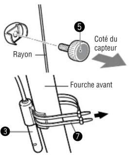 CAT EYE Enduro 8 CCED300 - Installer le capteur et régler l'écart entre l'aimant et le capteur. - 1