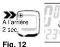 CAT EYE Enduro 2 CCED200 - Remise à zéro de la DISTANCE 1, du TEMPS, de la VITESSE MAXIMALE et de la VITESSE MOYENNE RESET - 1