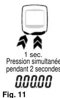 CAT EYE Enduro 2 CCED200 - Déplacement de la mesure du TEMPS, de la VITESSE MOYENNE et de la VITESSE MAXIMALE vers l'affichage supérieur - 1