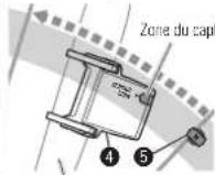 CAT EYE Adventure CCAT200W - Mettre en place le capteur et l'aimant - 2