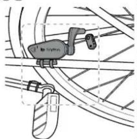 Bryton Rider 20 plus - Installer le Capteur de vitesse/cadence/ double (optionnel) - 15