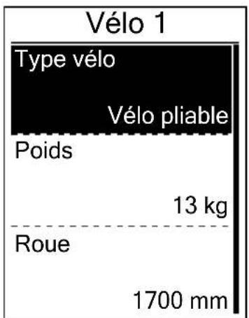 Bryton Rider 20 plus - Personnaliser le profil du vélo - 1