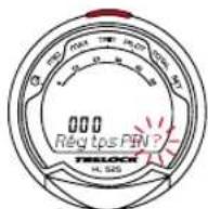 TRELOCK FC 525 - Saisie et modification du code PIN - temps - 1