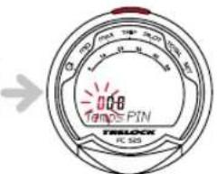 TRELOCK FC 525 - Saisie et modification du code PIN - temps - 3