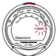 TRELOCK FC 525 - Choice between km/h and m/h - 1