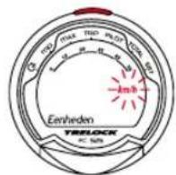 TRELOCK FC 525 - Keuze tussen km/h en m/h - 1