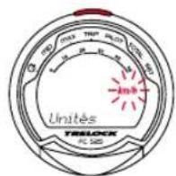 TRELOCK FC 525 - Choix entre km/h et m/h - 1