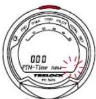 TRELOCK FC 525 - Entering and changing the PIN time - 1