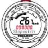 TRELOCK FC 525 - Starting, stopping and resetting the stopwatch - 1