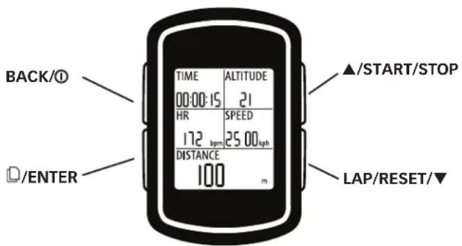 TIMEX Cycle Trainer 2.0 W280 - FONCTIONNEMENT DE BASE - 1