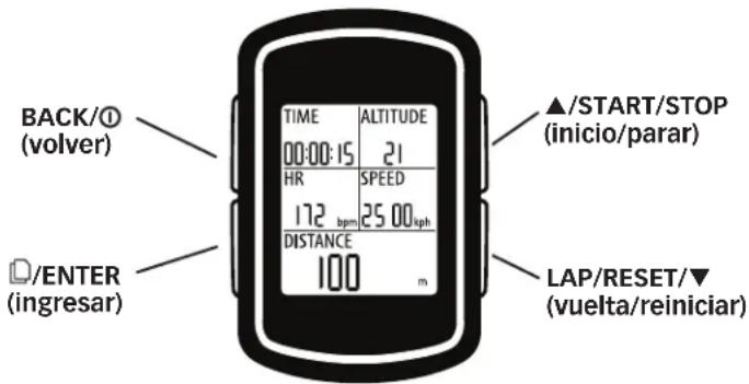 TIMEX Cycle Trainer 2.0 W280 - OPERACION BÁSICA - 1