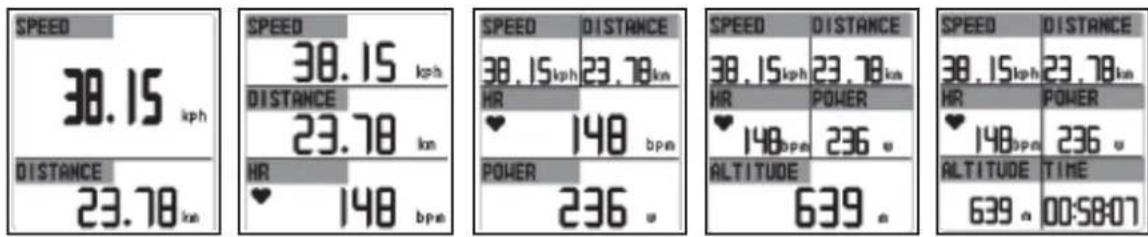 TIMEX Cycle Trainer 2.0 W280 - ConFiguration des oPTionS d'enregiSTremenT de donneeS - 1