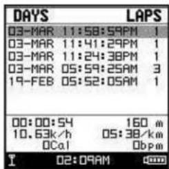 TIMEX Cycle Trainer 2.0 W280 - Choosing rldes and VlEwIng daTa - 1