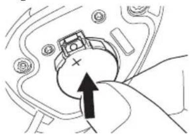 PIONEER SGYPM900H90 - Install the new battery (CR2032). - 1