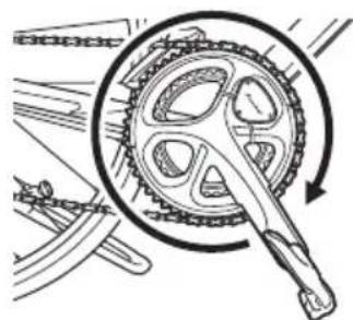 PIONEER SGYPM900H90 - Drehen Sie die Kurbelgarnitur des Fahrrads eine Umdrehung welt, um den Sender zu starten. - 1