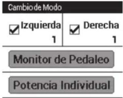 PIONEER SGYPM910H2 - Cambiar al modo de supervisión de pedaleo - 1
