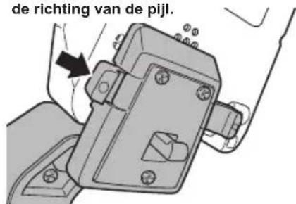 PIONEER SGXCA900 - Druk op de linkerkant van de vaste hendel. - 1