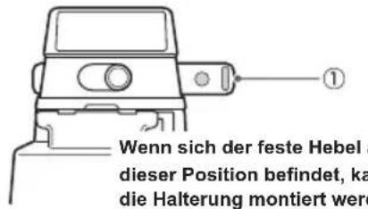 PIONEER SGXCA900 - Überprüfen Sie die Position des festen Hebels an der Halterung. - 1